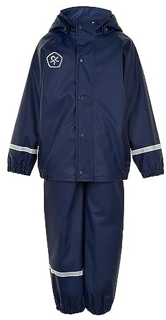 Color Kids Giacca Impermeabile Unisex per Bambini, Abito Blues, 92