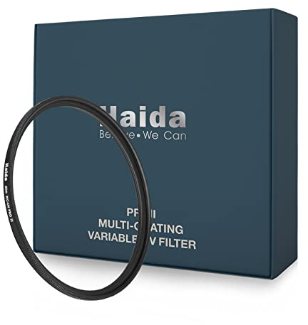 Haida Filtro UV da 55 mm – Filtro ultra sottile per lenti ultraviolette multi-rivestito