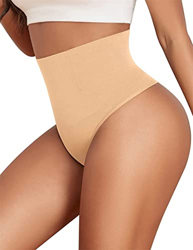 Ronronner Braguitas Faja Tanga Invisible, Transpirable y Cómodo, Control Barriga Vientre para Body Shaper Braga Levanta Glúteos Postparto Shapewear