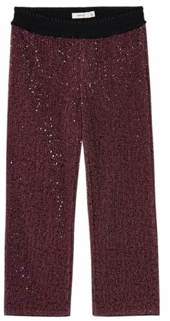NAME IT Nkfrunic - Pantalón Ancho para niña, Fandango Pink, 134