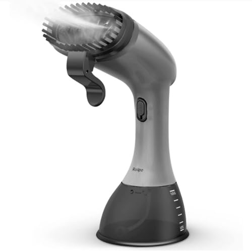Rolipo Steamer for Clothes 1350W, Clothes Steamer for Home, Office, Travel, Upgraded 400ML Large Capacity Water Tank, Wrinkle Remover