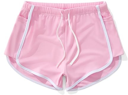 AIMPACT Gym Shorts Men 3 Inch Mesh Retro Lightweight Pink-L
