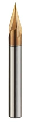 Karbidkammer End Mill, Fasfräsning Hårdmetallbelagd 2 3-skärig hörnförsänkare Fasfräs 1 st(3F STEEL-4MM,90 Degree)
