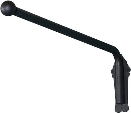 Asta per tenda regolabile con terminali – Ferro resistente per tende per porte, bagni, cucine – Rotazione liscia 120 cm, finitura nera