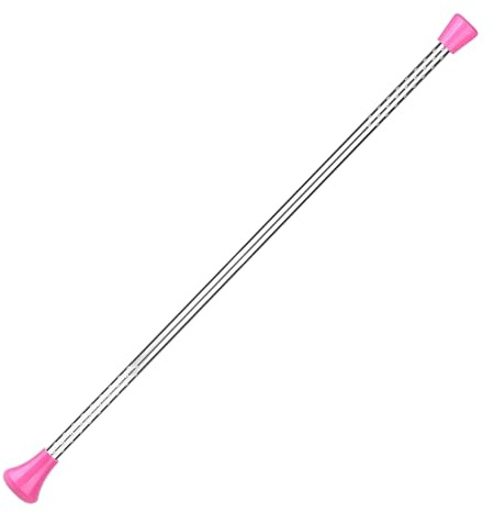 Hotainoys Batons för virvlande 21-tums snurrande baton, metall expanderbar batong för gymnastik och dans, knappaktiverat säkert lås