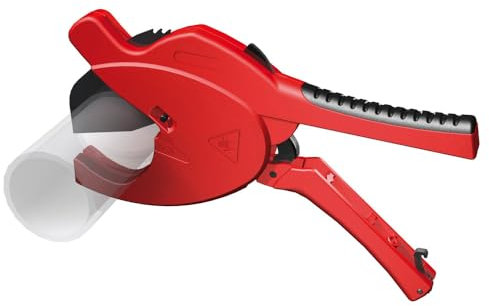 Dönges Profi Rohrschere 'BLACKLINE' 0-42 mm für Kunststoffrohre/Verbundrohre, für Rohr-Ø bis 63 mm (Rohrschere Rohrschneider SANPRO Rohrabscheider)