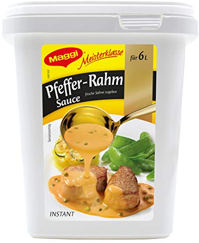 MAGGI Professional Pfeffer-Rahm Sauce, keine kennzeichnungspflichtige Zusatzstoffe, Ergiebigkeit 6L, 1er Pack (1 x 750g GastroBox)