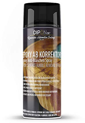 Epoxidharz Epoxy Anti-Blasen Korrektor Spray I Epoxy Surface Bubble Remover Spray 400 ml I Entfernt effektiv Luftbläschen an Epoxidharz Oberflächen.