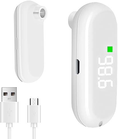 Termómetro infrarrojo recargable para la frente para niños, termómetro de bebé para bebés, termómetro digital para adultos y niños, artículos esenciales para bebés HARIKA LIFE