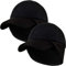 29 IYEBRAO 2 Stück Winter Baseball Cap mit Ohrenklappen Herren Damen Unisex Warme Wolle Kappe Full Cap Ohrenschutz Wollcap Outdoor Visor Sport Mütze Ski Baseballkappe (Schwarz und Schwarz,2 Stück)