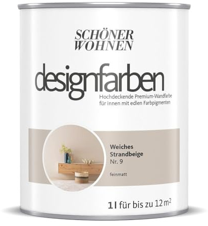 Schöner Wohnen Designfarbe Weiches Strandbeige Nr. 9 1 Liter