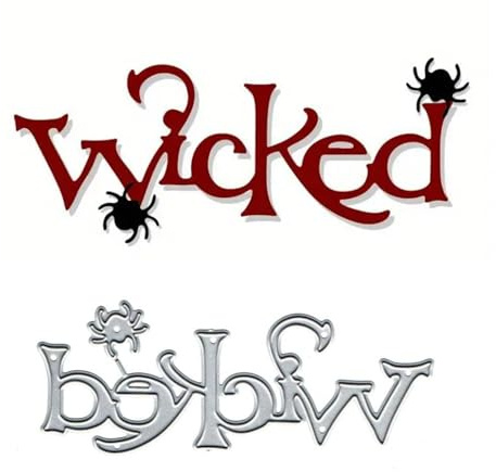 Spooky Wicked Gothic Halloween Spider Metal Die Cuts,Flower Branch Leaf Cutting Dies Cut Stencils for DIY Scrapbooking Album Decorative Embossing Paper Dies Card Making