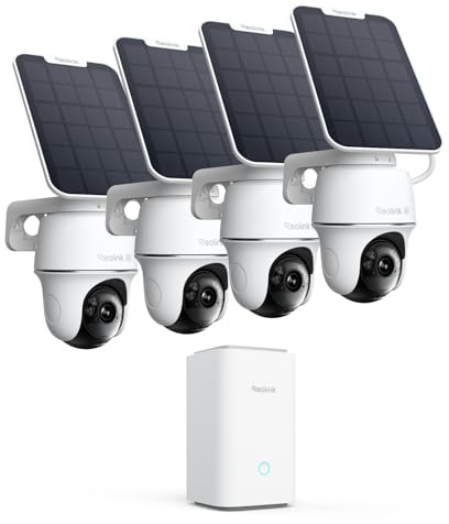 Reolink Kit Camara Vigilancia WiFi Exterior Solar 4K 8MP Seguimiento Auto