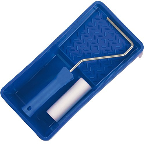 Unbekannt mako Lackierroller Set mako®poren superfein 10cm Farbroller + 15x30cm Farbwanne