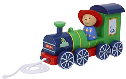 ORANGE TREE Toys Paddington Bear Steam Train Pull Along