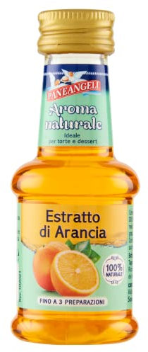 Paneangeli Estratto di Arancia 100 % Naturale, Aroma Alimentare Naturale Ideale per Torte e Dessert per Dolci, Senza Alcool Senza Conservanti Senza Solventi, 35 ml
