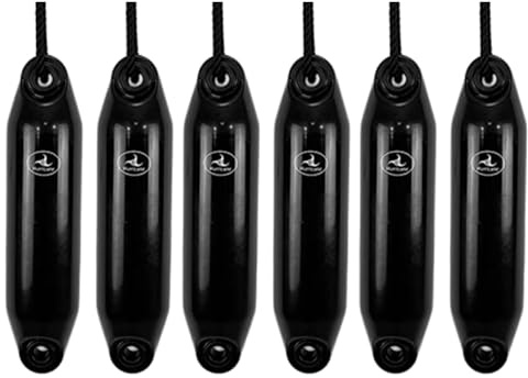 Hurricane Fenders Original Series Boat Fender PM01 40cm x 10cm (16 x 4) - Black - Pack Of Six