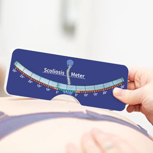 Test Scoliose Compteur Mesure Scoliomètre Évaluation Médicale Appareil de Mesure pour Adultes Enfants Outil de Mesure Scoliomètre Portable