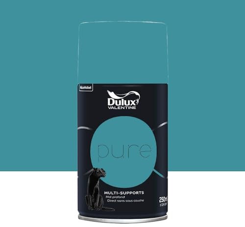 Dulux Valentine Bombe de Peinture murs & boiseries Pure Turquoise 0,25 L