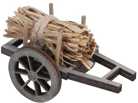 Jouet Miniature pour Maison de Poupée, Miniatures Maison de Poupée Accessoires, Chariot Miniature, Mini Décoration de Jardin, Ornement Miniature pour Noël