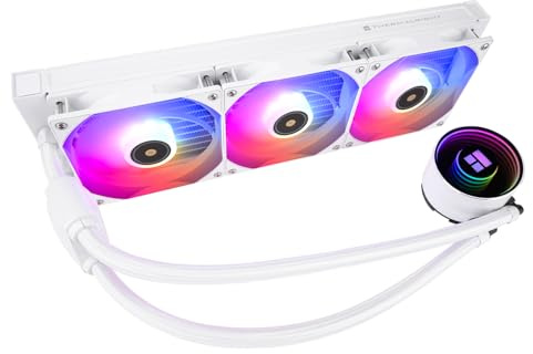 Thermalright TR Frozen Notte 360 WHITE ARGB V2 Refroidisseur de processeur liquide pour AM5/AM4,Inltel Lga1851/1700,5V ARGB,3 ventilateurs PWM de 120mm avec 2000tr/min