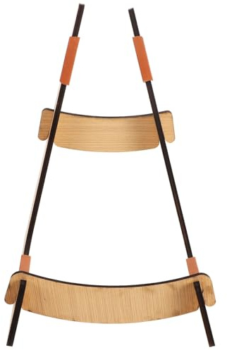 YARNOW Soporte para Instrumentos de Cuerda Multifuncional de Madera Nogal Soporte de Guitarra Pie Estable Compatible Ukelele y Violín Adecuado para Almacenamiento Seguro en Casa y