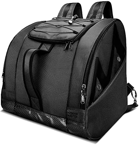 OutdoorMaster Stiefeltasche Eisbär – Skischuhe und Snowboard-Stiefeltasche, ideal für Reisen, mit wasserdichter Außenseite und Unterseite – für Herren, Damen und Jugendliche – Grau