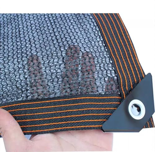LLPEIJIE026 Garten Schattierungsnetz Schattiernetz,4-poliges Schattennetz,60% -70% UV-Beständiges,mit Ösen,für Garten/Pflanze/Gewächshaus/Scheune/Außen/Hof/Dach,anpassbare Größe (3x3m/9.8x9.8ft)