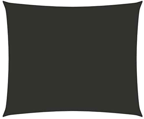 Sonnensegel Oxford-Gewebe Rechteckig 5x6 m Anthrazit
