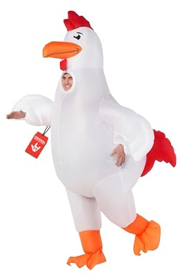 Morph Chicken Costume Adult, Inflatable Chicken Costumes for Adults, Inflatable Costume Adult