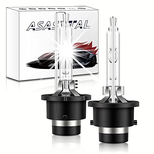 Asasytal D4S Lampadine Allo Xeno Faro, Luce Super Bianca Bianco Diamante 6000K, 35W Kit di Conversione Bi-HID Aggiorna il Kit Di Sostituzione Della Lampadina per Auto, 1 Paio