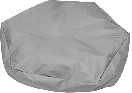 Yardwe 1 STK Bunkerabdeckung Sandbox- Abdeckung Sechseck Sandkasten Mit Deckel Graue Sandkastenabdeckung Mit Kordelkordel Hölzern 190t Oxford-Stoff Kind Sonnenblende Schatten
