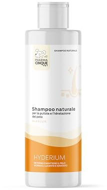 Shampoo Prurito Cane Gatto, Lenitivo – Idrata, Protegge e Rende il Pelo Morbido, Non Irrita, Pelo Morbido, Lucente e Idratato, PharmaCinquePet - HYDERIUM 200ml