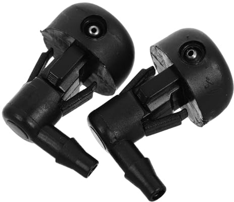 Amosfun 2pièces Buse De Pare-brise Et Spray De Détail De Voiture Lave-glace Avec Tête De Pulvérisation Essuie-glace Buse De Lave-glace Réglable Pour Véhicules
