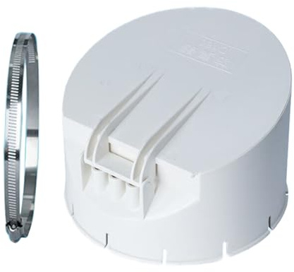 Outdoor Balcony Drainage Pipe Floor Drains Rain Cap Strainer Plug with Clamps for Balcony Garden PVC Floor Drains