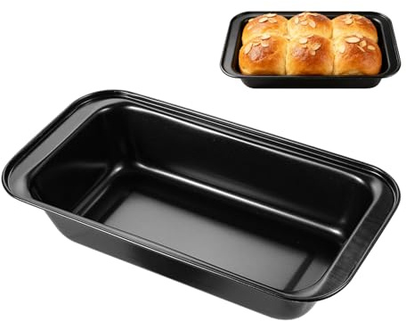 Fadayunn Loaf Tin Bread Tin Loaf Pan 2lb Bread Loaf Tins for Baking Loaf Tins for Baking Non Stick Carbon Steel Pan Tins for Loaves Cakes Bakes Meatloaf Mould 25.3cm x 13cm x 6cm