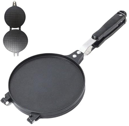 Machine À Cornets Gaufrés – Carré Antiadhésif | Cornets De Crème Glacée À La Poêle | Crêpière Et Gaufrier Multifonction | Moule Conique De Cuisinière À Gaz Portable Pour Le Camping, Les Fêtes, Les Cui