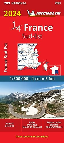 MAPA NATIONAL FRANCE SUD-EST 2024: Map