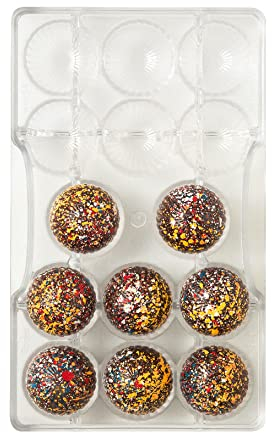 DECORA 0050155 Chocolate Praline Mould Diameter 33 x 15 H mm 14 Cavities