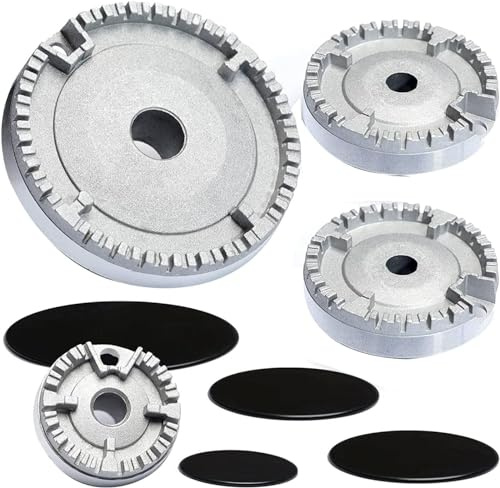 XUEQI 1Set Oven Gas Hob Burner Crown Flame Cap Gas Burner Flame Cap Fits Most Gas Stove Burners