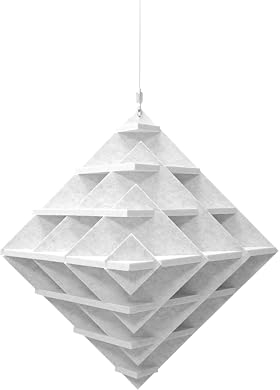 platino24 „CUBO“ 3D-Akustik-Objekt Würfel für optimale Raumakustik I Schallabsorber für Decke in innovativem Design I Größe: 40 cm I Recyclebares & anhaltendes Absorber-Element