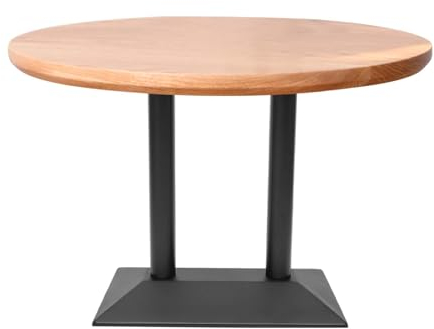 Mermajestic Doppel-Stehtischgestell Tischbein Schwarz，Untergestell aus Gusseisen，Tischfuß Bistro Tisch ，Moderner Schreibtischrahmen aus Metall，Schwarze rechteckige doppelte Klammer，H 72cm