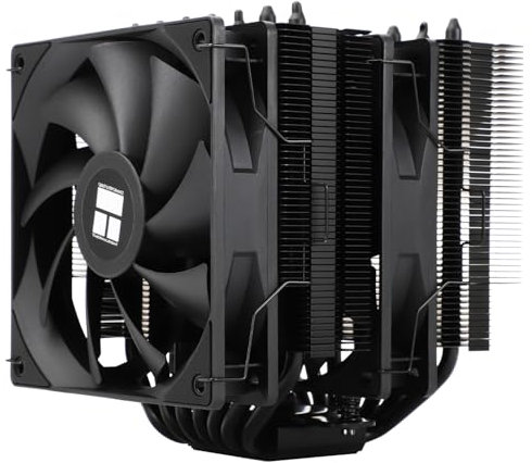 Thermalright Phantom Spirit 120 SE BLACK - Ventilador dual TL-C12B V2 PWM y torres dobles, 7 tubos de calor, disipador de calor para AM4/AM5&Intel LGA1851/1700/115X/1200, color negro