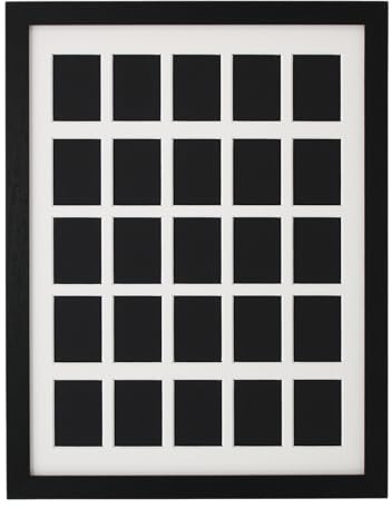 Multi Photo Frame, Compatible with Instax Mini Film. 25 Photos (Black)
