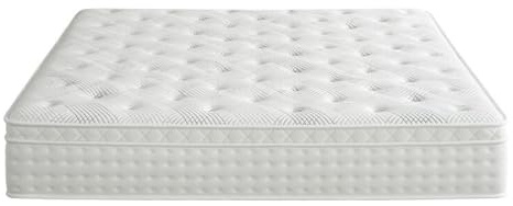 Comfort Memory-Foam-Hybrid-Matratze, Queen-Size-Größe, mit Taschenfederkernmatratze, Plüschunterstützung und Kantenstütze, 30 cm dick, 200 x 220 cm