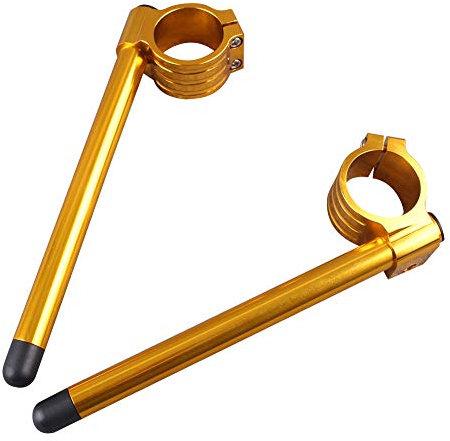 YFUK 50mm Stummellenker Gabelrohr Gold Für GSXR 600 750 1000 TL1000R Neu