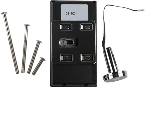 Eawfgtuw Spioncino digitale per porta, con schermo LCD da 3,5 pollici, grandangolo 720p, HD, 120°, visualizzatore di sicurezza elettronico, per visione notturna, monitoraggio ingresso domestico