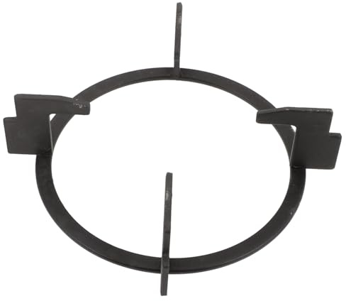 UTHCLO Support De Poêle En Fonte Épaisse Antidérapant 4 Pieds Hauteur 63 Mm Pour Cuisinière à Gaz, Support Pour Wok Et Casseroles, Accessoire Résistant Et Multifonction Pour Ustensiles Cuisine