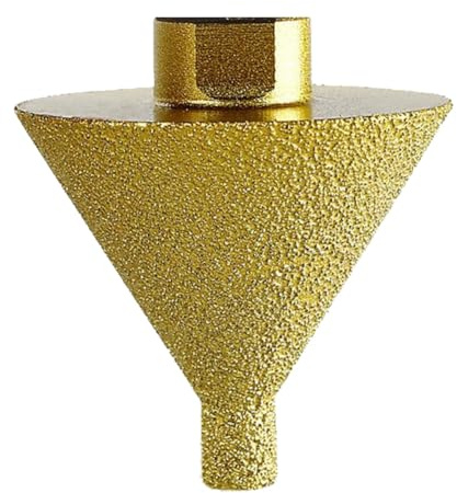 Aboiled Fresa diamantata per smerigliatrice angolare, 5/8 con 11 filettature, piccola fresa conica diamantata per piastrelle