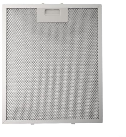 Honseadek Silberner Dunstabzugshaubenfilter, Metallgitter-Abluftfilter, Aluminium-Fettfilter, 340 x 270 x 9 mm, 5-lagige Fettfiltration